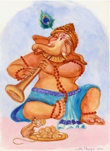 Ganesha_with_Flute